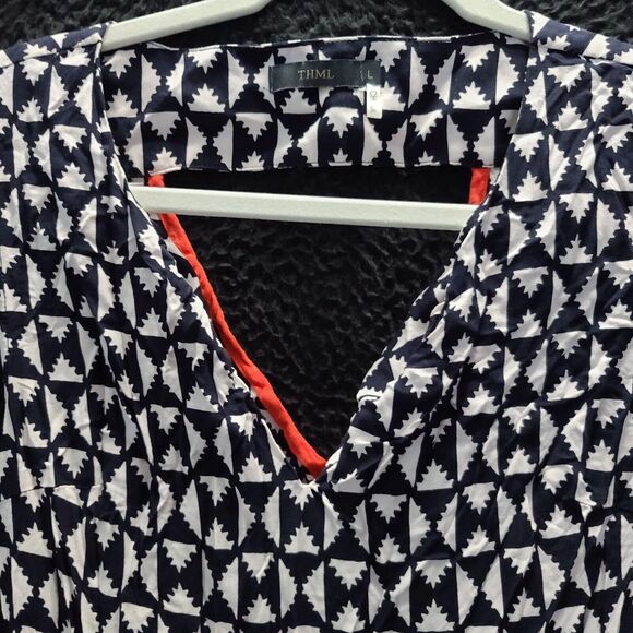 THML Womens Sleeveless Dress Multicolor Size Large 100% Rayon Sleeveless Pullove - Picture 8 of 12